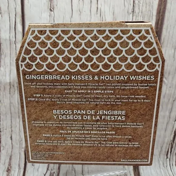 Sally Hansen Holiday Glaze Miracle Gel Gift Set Christmas Limited Edition Trio - Picture 3 of 4